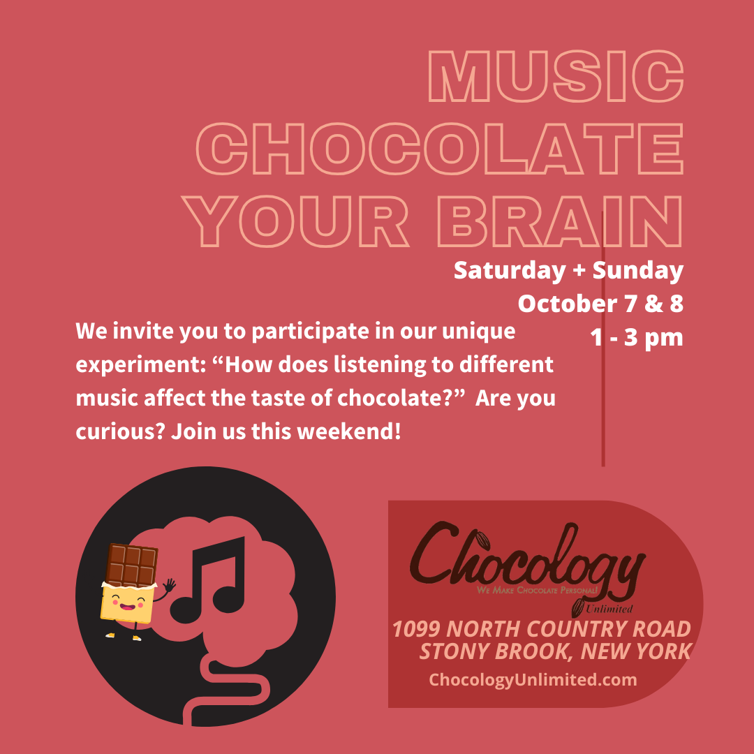 JOIN OUR FASCINATING EXPERIMENT:  Chocolate and Music and the Brain!
