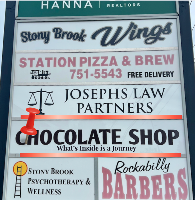 Our sign says “Chocolate Shop.” What’s inside is a journey.