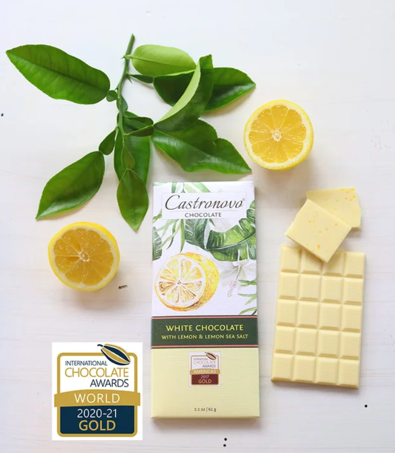 White Chocolate infused with Lemon & Lemon Salt