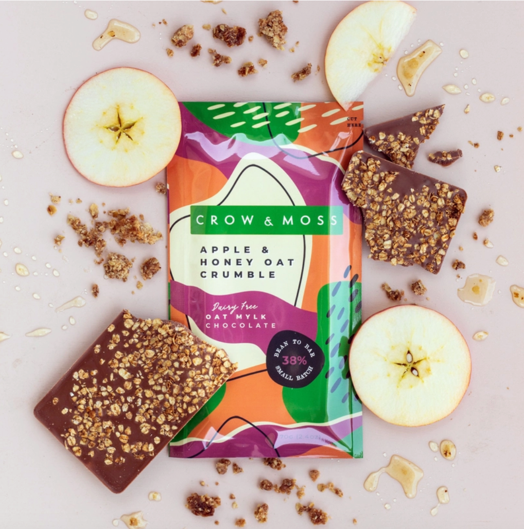 Apple & Honey Oat Crumble and Oat Mylk Bar 38%