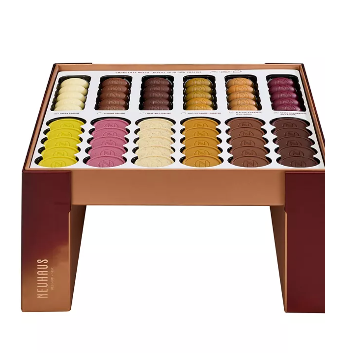 Chocolate Duets Table Box, 60 Pieces
