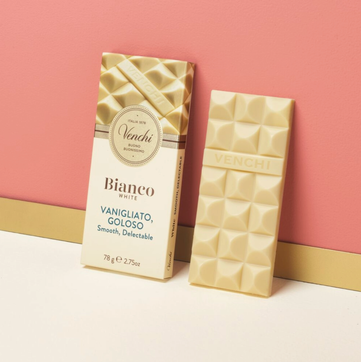Venchi White Chocolate Bar | Silky Italian White | Chocology Stony Brook