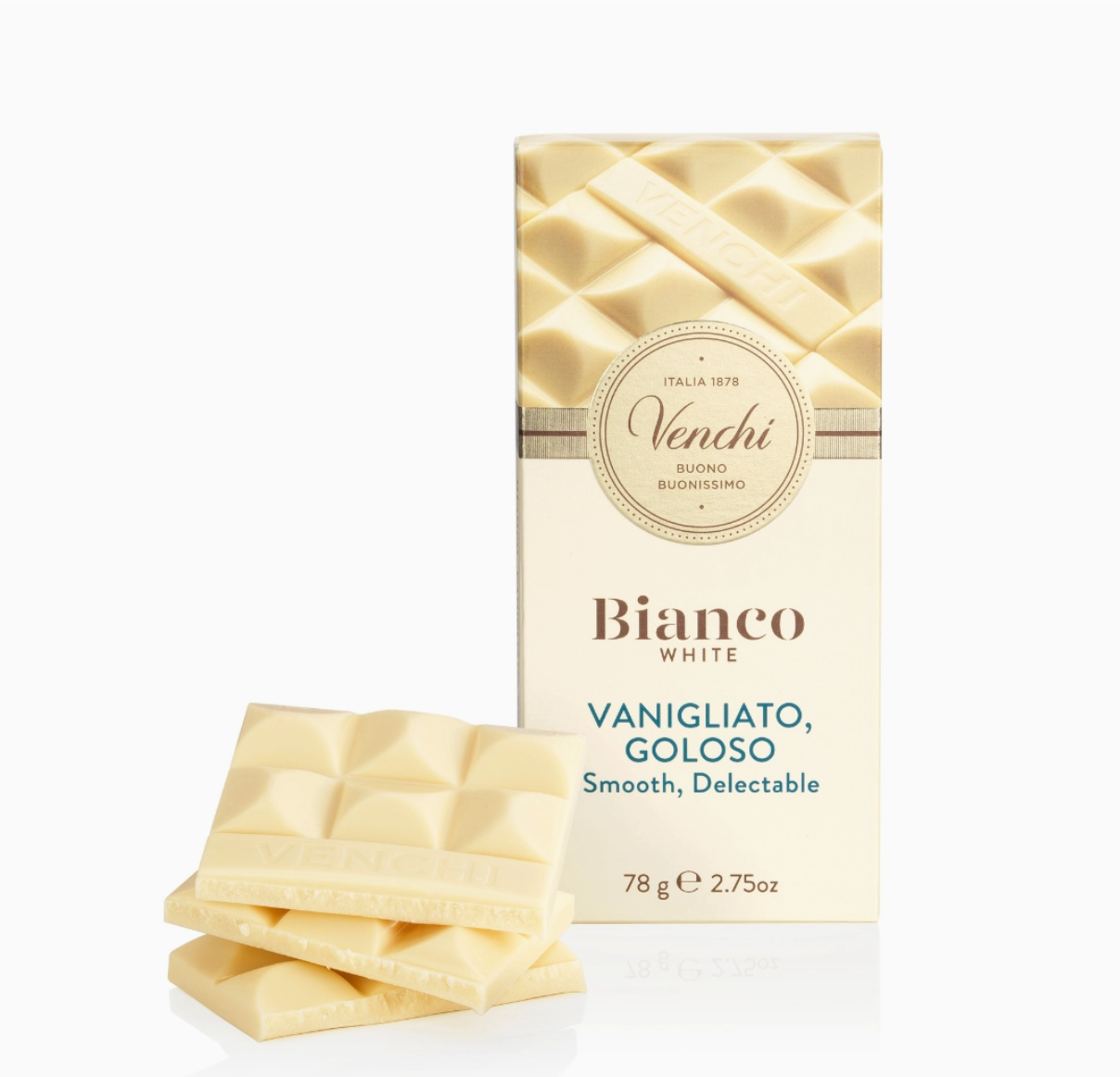 Venchi White Chocolate Bar | Silky Italian White | Chocology Stony Brook