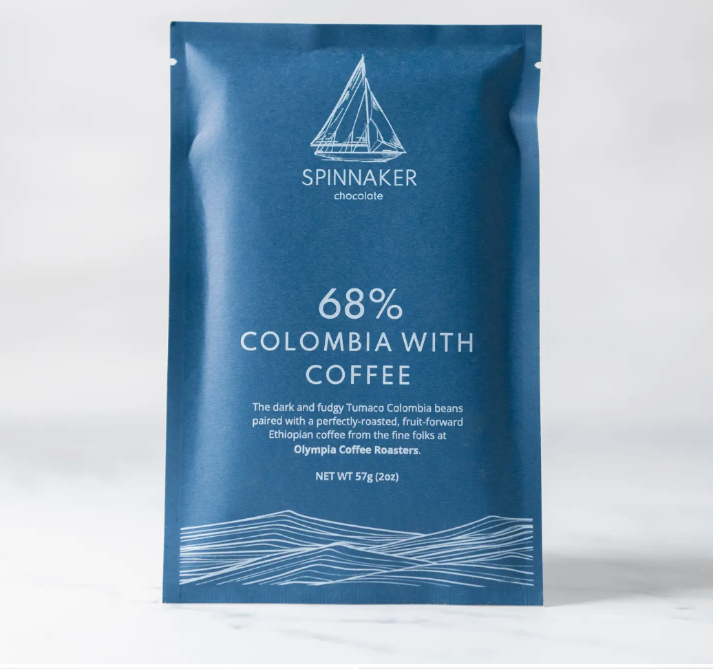 Spinnaker 68% Colombia with Coffee