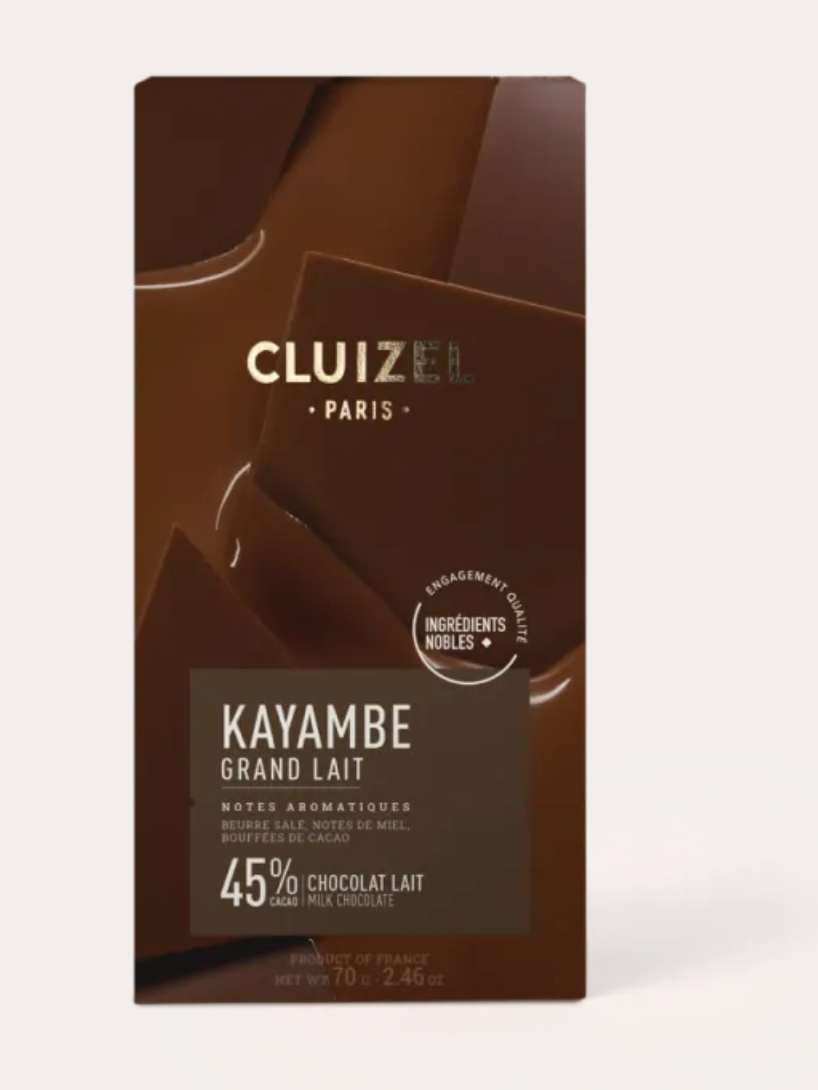 Cluizel KAYAMBE GRAND LAIT bar 45% chocolate