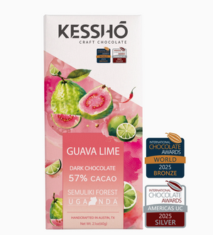 Kessho Guava Lime 57% Dark Chocolate Bar