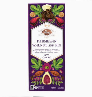 Vosges Dark Chocolate with Parmesan, Walnut & Fig