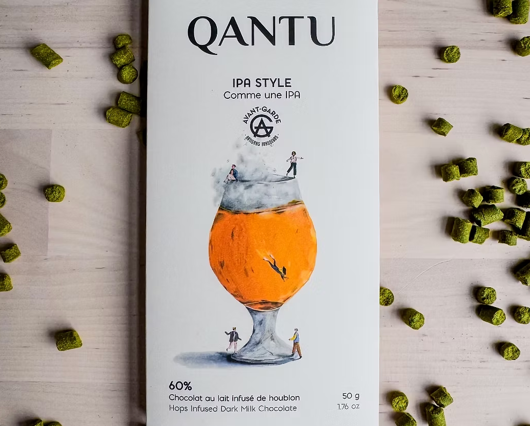Qantu Peru “PA!” Hops-Infused Milk Chocolate 60% – Craft Bean-to-Bar Chocolate