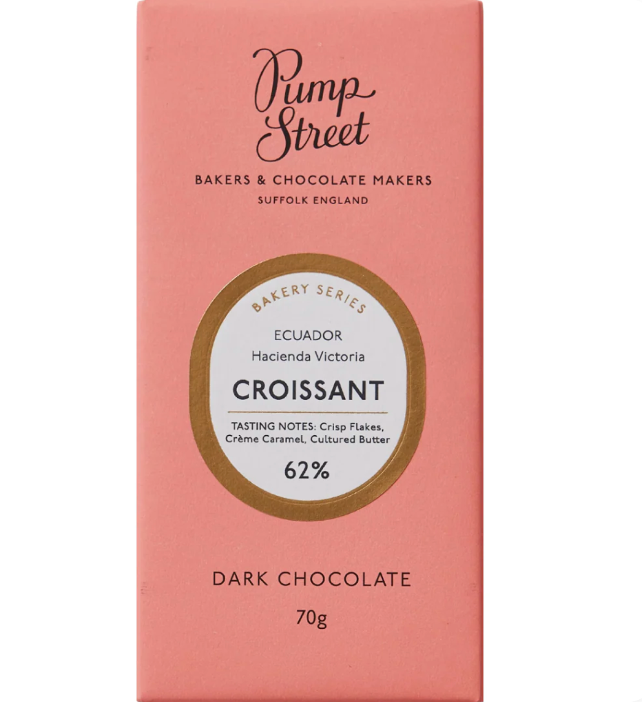 Pump Street Croissant 62% Dark Milk Chocolate – Craft Bean-to-Bar Chocolate