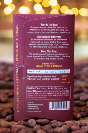 Goodnow Farms Almendra Blanca Mexico Dark Chocolate Bar – Signature Collection