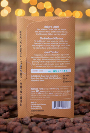Goodnow Farms Maker’s Choice – Pure Passionfruit Dark Chocolate