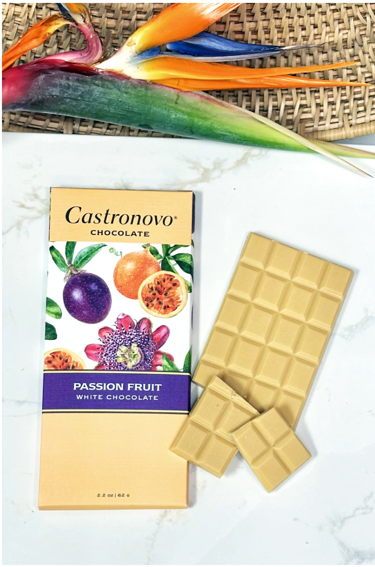 Castronovo Passion Fruit White Chocolate Bar