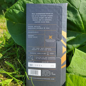 Fruition 100% Dark Chocolate Bar | Artisan Chocolate