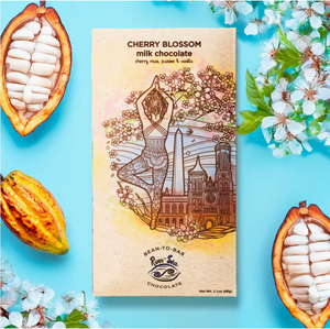 River-Sea Cherry Blossom Dark Milk Chocolate Bar