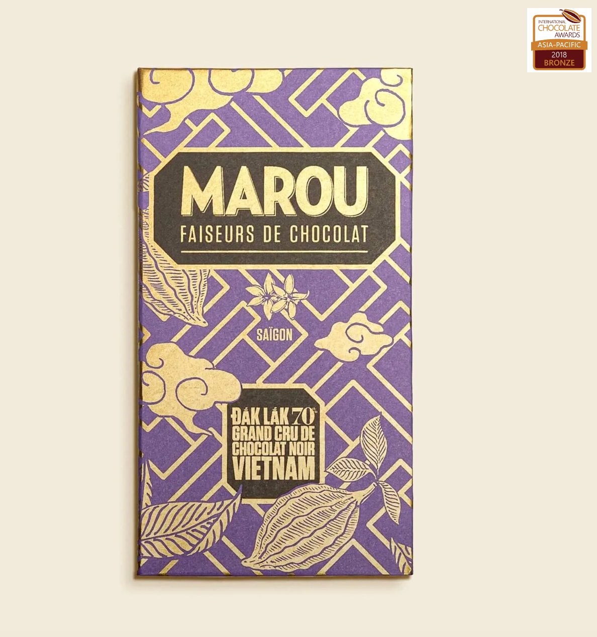 Marou Đắk Lắk 70% Single Origin Dark Chocolate Bar | Vietnam