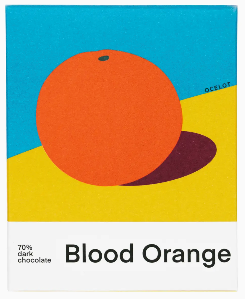 Ocelot Blood Orange Dark Chocolate 70% | Scottish Craft Chocolate