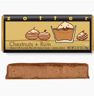 Zotter Chestnut with Rum – Hand-Scooped Chocolate