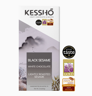 Kesshō Black Sesame White Chocolate Bar
