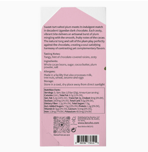 Kesshō Salted Plum 59% Dark Chocolate Bar – Single Origin