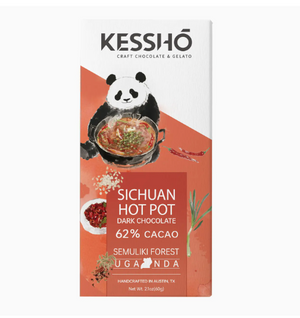 Kesshō Sichuan Hot Pot 62% Dark Chocolate Bar – Single Origin