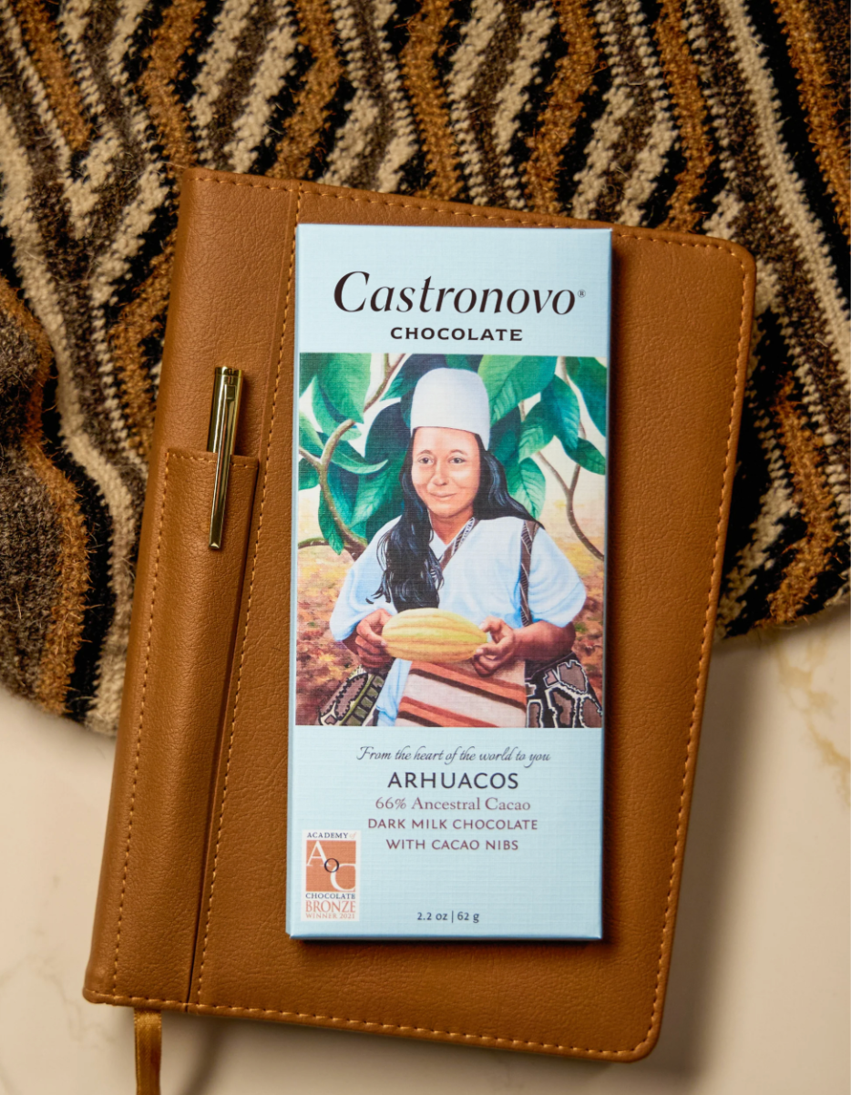 Castronovo Arhuacos 66% Dark Milk Chocolate with Cacao Nibs