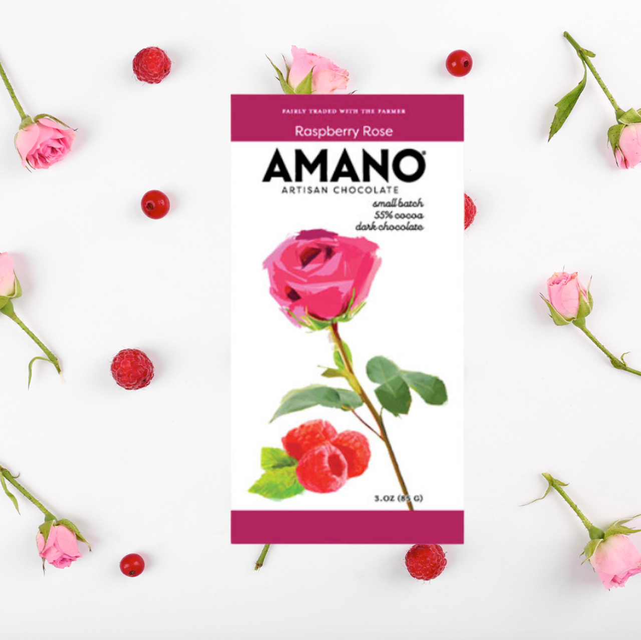 Amano -Raspberry Rose Chocolate