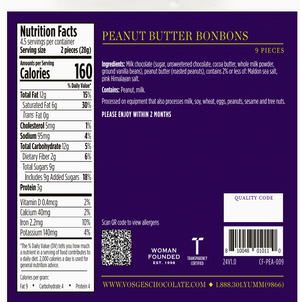 Vosges Milk Chocolate Peanut Butter Bonbons with Himalayan Sea Salt