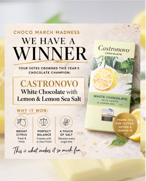Castronovo White Chocolate infused with Lemon & Lemon Salt