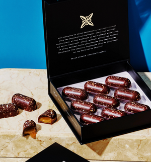 Fruition Brown Butter Bourbon Caramels | 68% Dark Chocolate