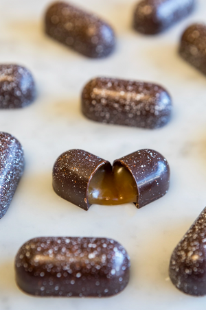Fruition Brown Butter Bourbon Caramels | 68% Dark Chocolate