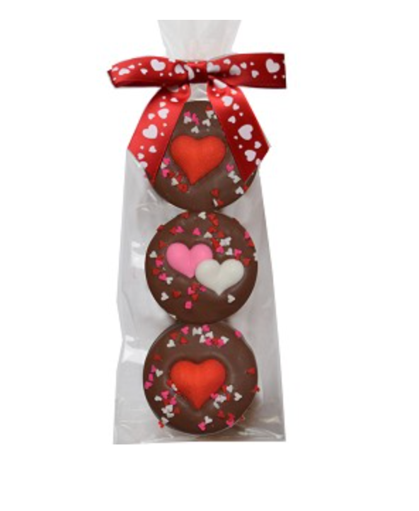 Valentine Chocolate Covered Oreo Cookies