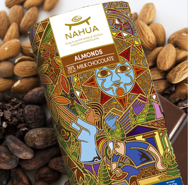 Nahua Almonds Milk Chocolate Bar --39% Cacao